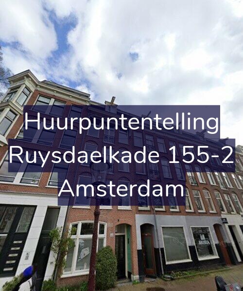 Foto gevel Huurpuntentelling voor Ruysdaelkade 155-2, Amsterdam