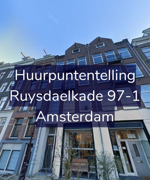 Foto gevel Huurpuntentelling voor Ruysdaelkade 97-1, Amsterdam
