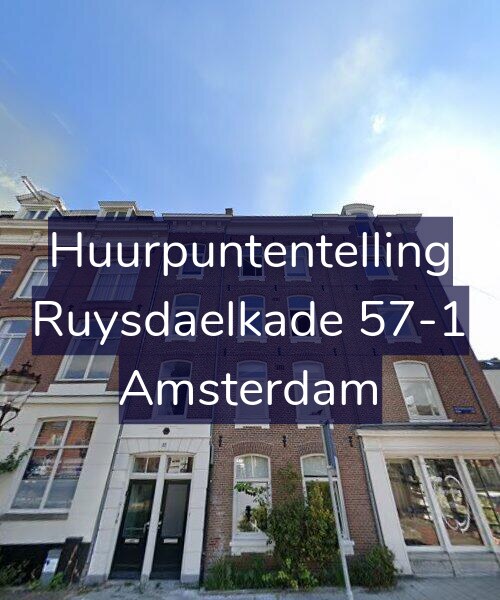 Foto gevel Huurpuntentelling voor Ruysdaelkade 57-1, Amsterdam