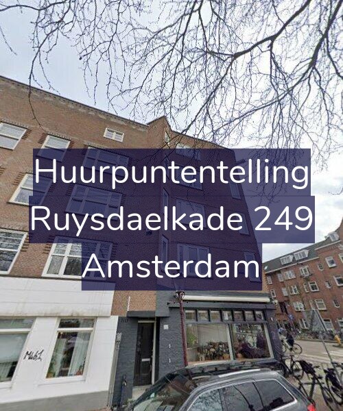 Foto gevel Huurpuntentelling voor Ruysdaelkade 249, Amsterdam