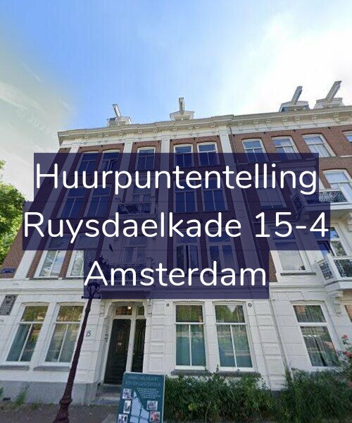 Foto gevel Huurpuntentelling voor Ruysdaelkade 15-4, Amsterdam