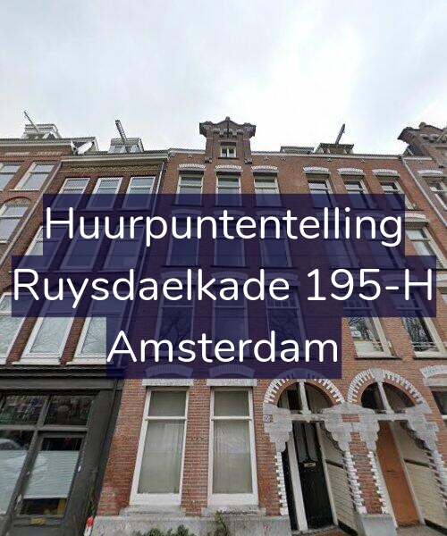 Foto gevel Huurpuntentelling voor Ruysdaelkade 195-H, Amsterdam