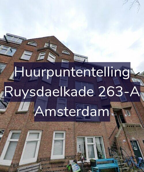 Foto gevel Huurpuntentelling voor Ruysdaelkade 263-A, Amsterdam