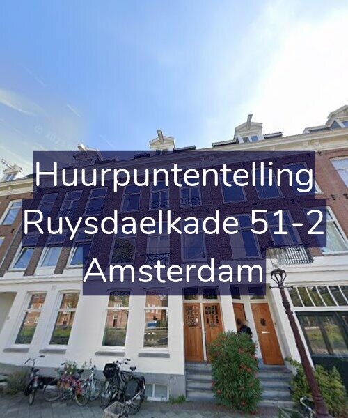 Foto gevel Huurpuntentelling voor Ruysdaelkade 51-2, Amsterdam