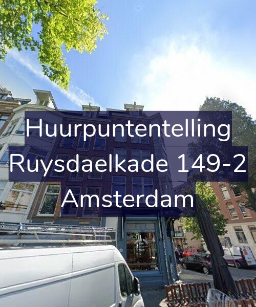 Foto gevel Huurpuntentelling voor Ruysdaelkade 149-2, Amsterdam