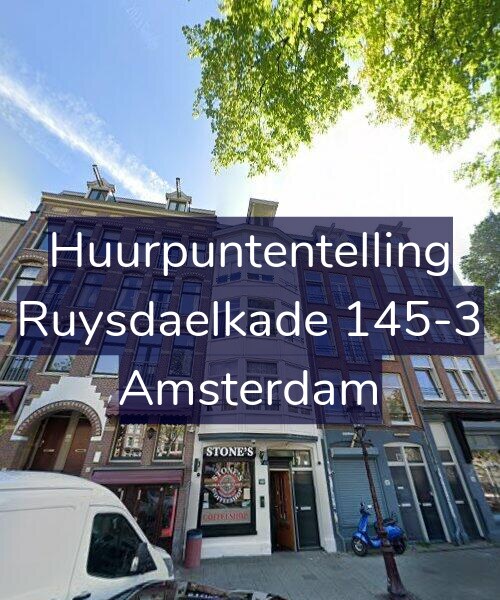 Foto gevel Huurpuntentelling voor Ruysdaelkade 145-3, Amsterdam