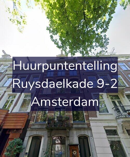 Foto gevel Huurpuntentelling voor Ruysdaelkade 9-2, Amsterdam