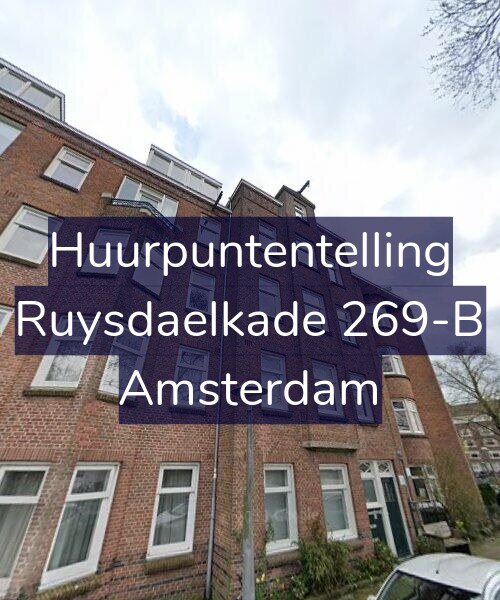 Foto gevel Huurpuntentelling voor Ruysdaelkade 269-B, Amsterdam
