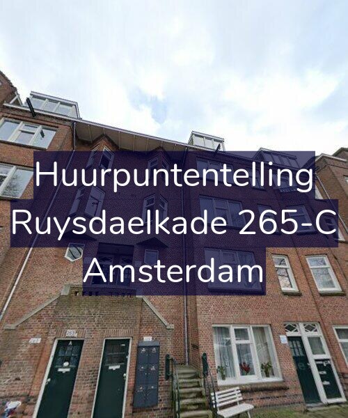 Foto gevel Huurpuntentelling voor Ruysdaelkade 265-C, Amsterdam