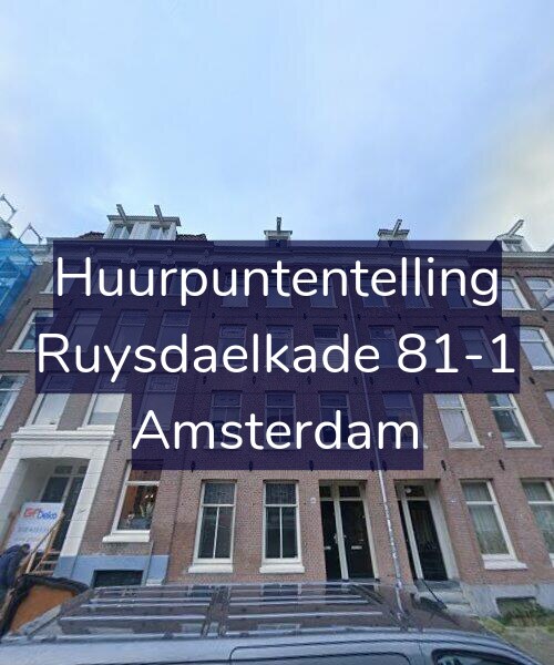 Foto gevel Huurpuntentelling voor Ruysdaelkade 81-1, Amsterdam