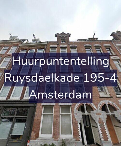 Foto gevel Huurpuntentelling voor Ruysdaelkade 195-4, Amsterdam