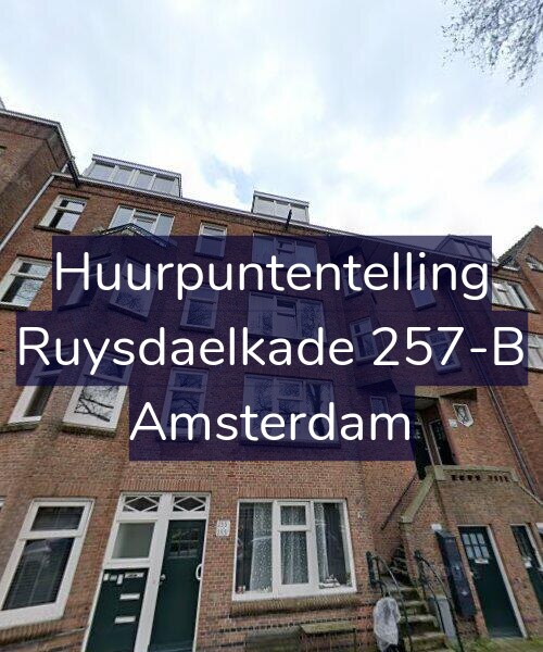 Foto gevel Huurpuntentelling voor Ruysdaelkade 257-B, Amsterdam