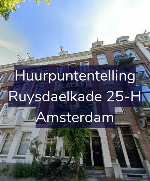 Foto gevel Huurpuntentelling voor Ruysdaelkade 25-H, Amsterdam