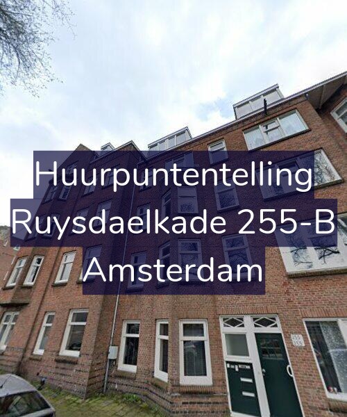 Foto gevel Huurpuntentelling voor Ruysdaelkade 255-B, Amsterdam