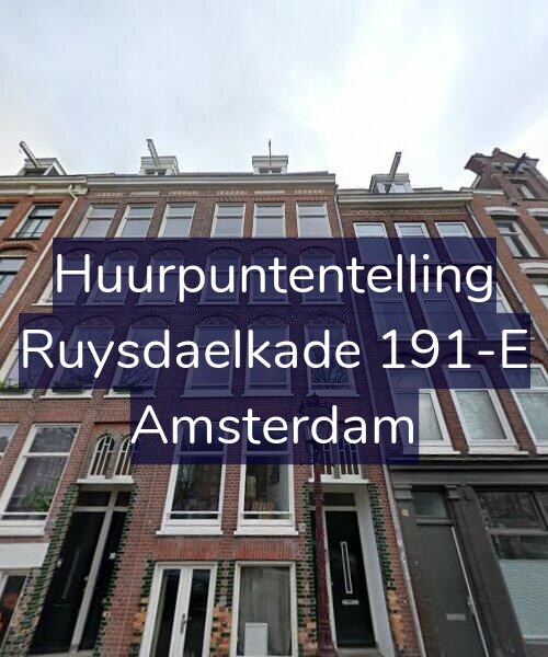 Foto gevel Huurpuntentelling voor Ruysdaelkade 191-E, Amsterdam