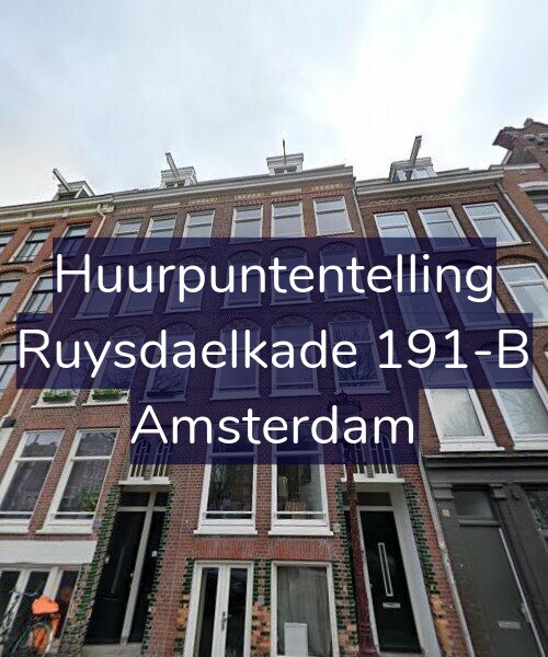 Foto gevel Huurpuntentelling voor Ruysdaelkade 191-B, Amsterdam