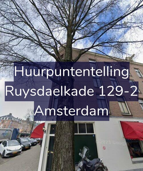 Foto gevel Huurpuntentelling voor Ruysdaelkade 129-2, Amsterdam