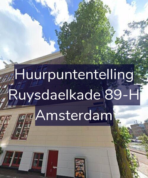 Foto gevel Huurpuntentelling voor Ruysdaelkade 89-H, Amsterdam