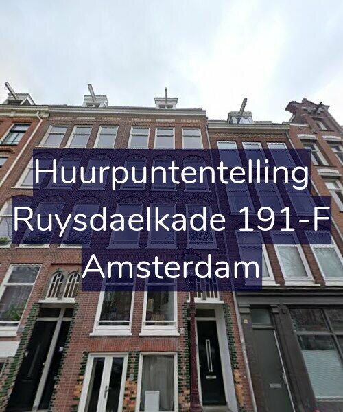 Foto gevel Huurpuntentelling voor Ruysdaelkade 191-F, Amsterdam