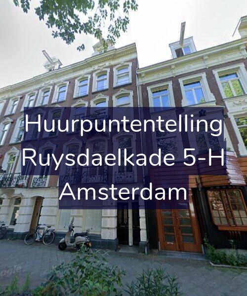 Foto gevel Huurpuntentelling voor Ruysdaelkade 5-H, Amsterdam