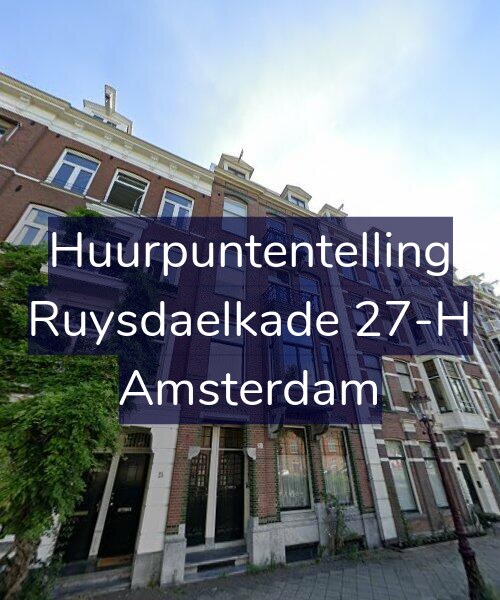Foto gevel Huurpuntentelling voor Ruysdaelkade 27-H, Amsterdam