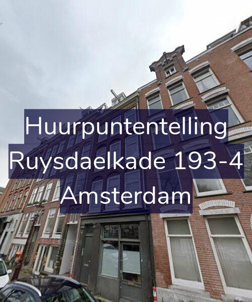Foto gevel Huurpuntentelling voor Ruysdaelkade 193-4, Amsterdam