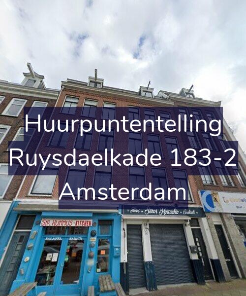 Foto gevel Huurpuntentelling voor Ruysdaelkade 183-2, Amsterdam