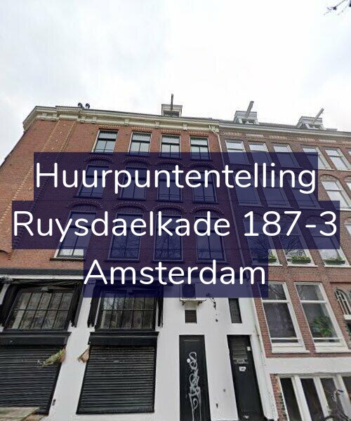 Foto gevel Huurpuntentelling voor Ruysdaelkade 187-3, Amsterdam