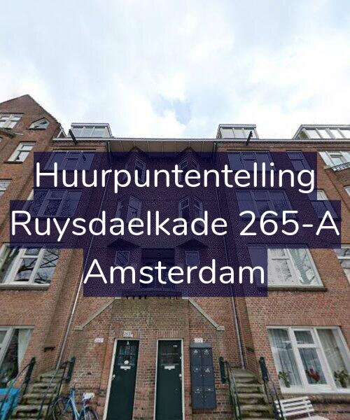 Foto gevel Huurpuntentelling voor Ruysdaelkade 265-A, Amsterdam