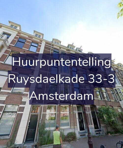 Foto gevel Huurpuntentelling voor Ruysdaelkade 33-3, Amsterdam