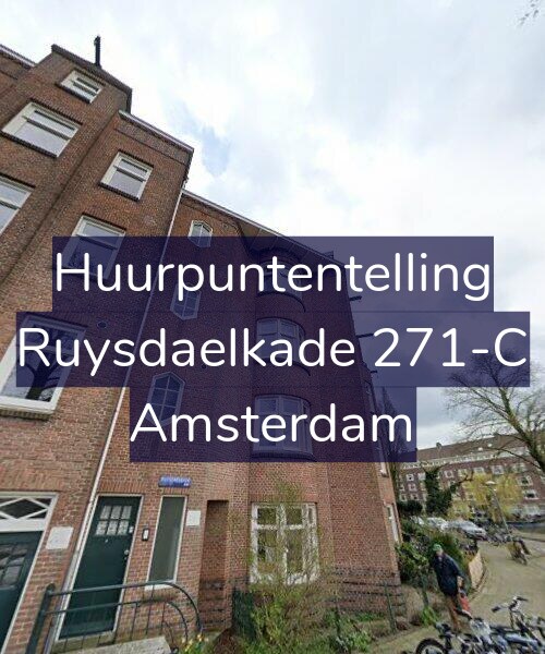 Foto gevel Huurpuntentelling voor Ruysdaelkade 271-C, Amsterdam