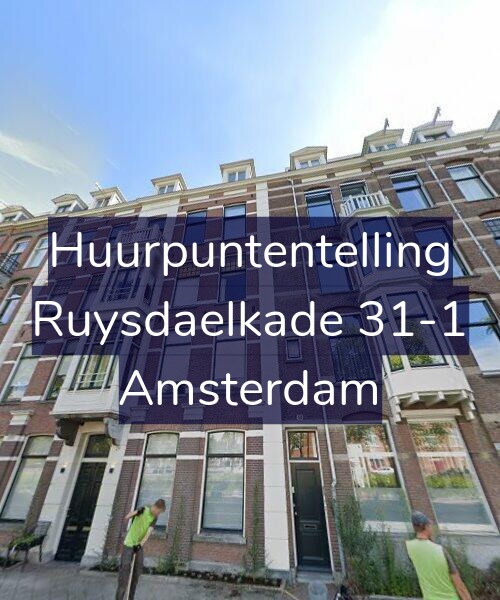 Foto gevel Huurpuntentelling voor Ruysdaelkade 31-1, Amsterdam