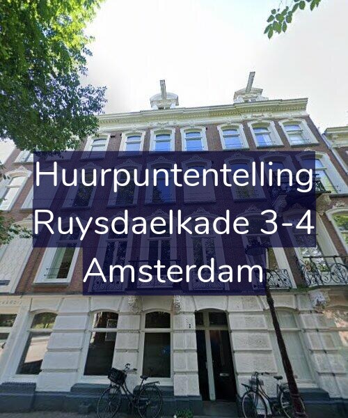 Foto gevel Huurpuntentelling voor Ruysdaelkade 3-4, Amsterdam