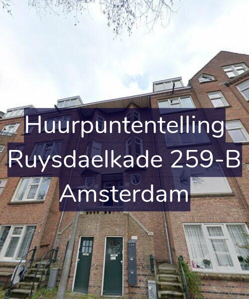 Foto gevel Huurpuntentelling voor Ruysdaelkade 259-B, Amsterdam
