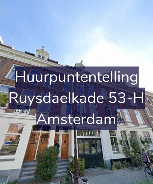 Foto gevel Huurpuntentelling voor Ruysdaelkade 53-H, Amsterdam