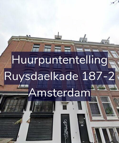 Foto gevel Huurpuntentelling voor Ruysdaelkade 187-2, Amsterdam