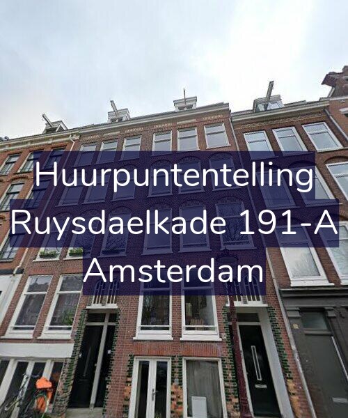 Foto gevel Huurpuntentelling voor Ruysdaelkade 191-A, Amsterdam