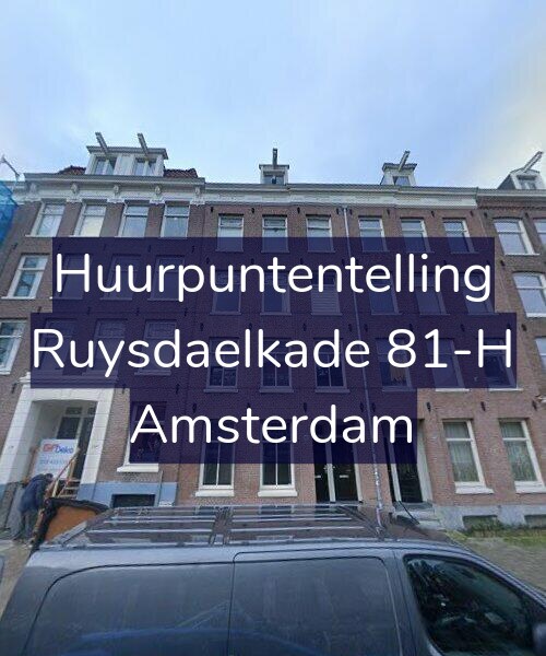 Foto gevel Huurpuntentelling voor Ruysdaelkade 81-H, Amsterdam