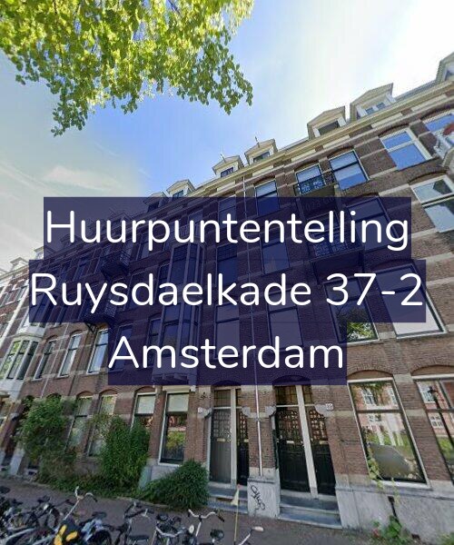 Foto gevel Huurpuntentelling voor Ruysdaelkade 37-2, Amsterdam