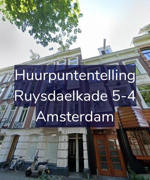 Foto gevel Huurpuntentelling voor Ruysdaelkade 5-4, Amsterdam