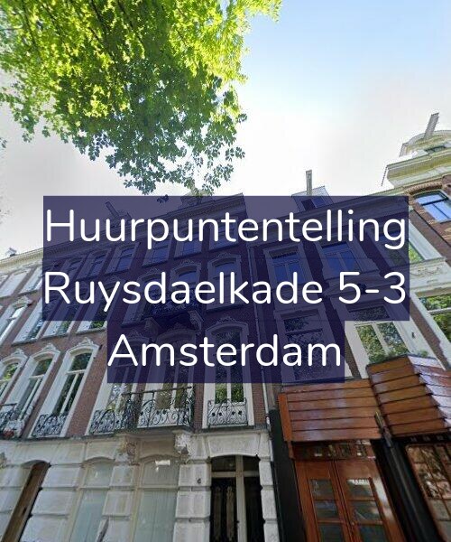 Foto gevel Huurpuntentelling voor Ruysdaelkade 5-3, Amsterdam
