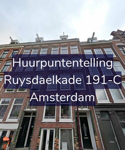 Foto gevel Huurpuntentelling voor Ruysdaelkade 191-C, Amsterdam