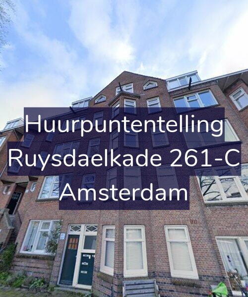 Foto gevel Huurpuntentelling voor Ruysdaelkade 261-C, Amsterdam