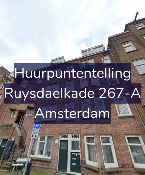 Foto gevel Huurpuntentelling voor Ruysdaelkade 267-A, Amsterdam