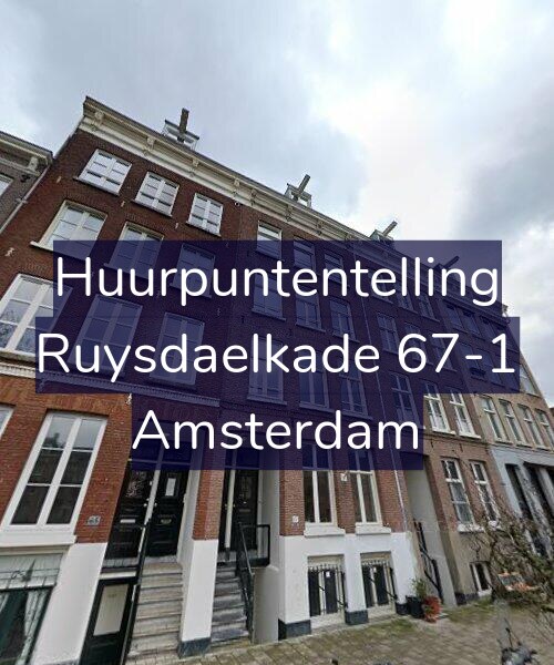 Foto gevel Huurpuntentelling voor Ruysdaelkade 67-1, Amsterdam