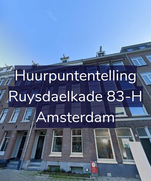 Foto gevel Huurpuntentelling voor Ruysdaelkade 83-H, Amsterdam