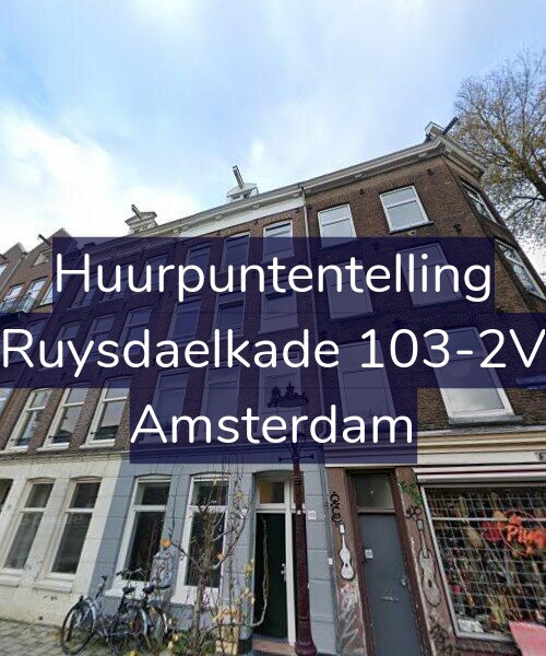 Foto gevel Huurpuntentelling voor Ruysdaelkade 103-2V, Amsterdam