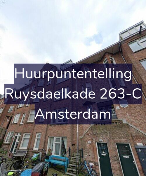 Foto gevel Huurpuntentelling voor Ruysdaelkade 263-C, Amsterdam