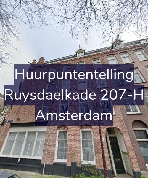 Foto gevel Huurpuntentelling voor Ruysdaelkade 207-H, Amsterdam