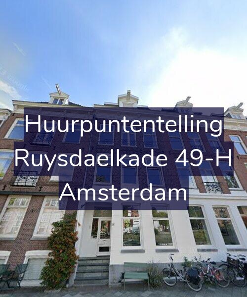 Foto gevel Huurpuntentelling voor Ruysdaelkade 49-H, Amsterdam